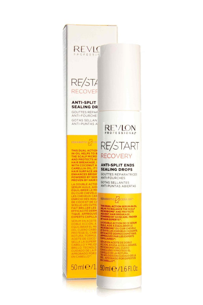 REVLON RESTART RECOVERY ANTI-SPLIT Hair ENDS 50ML – Salon SEALING DROPS Care