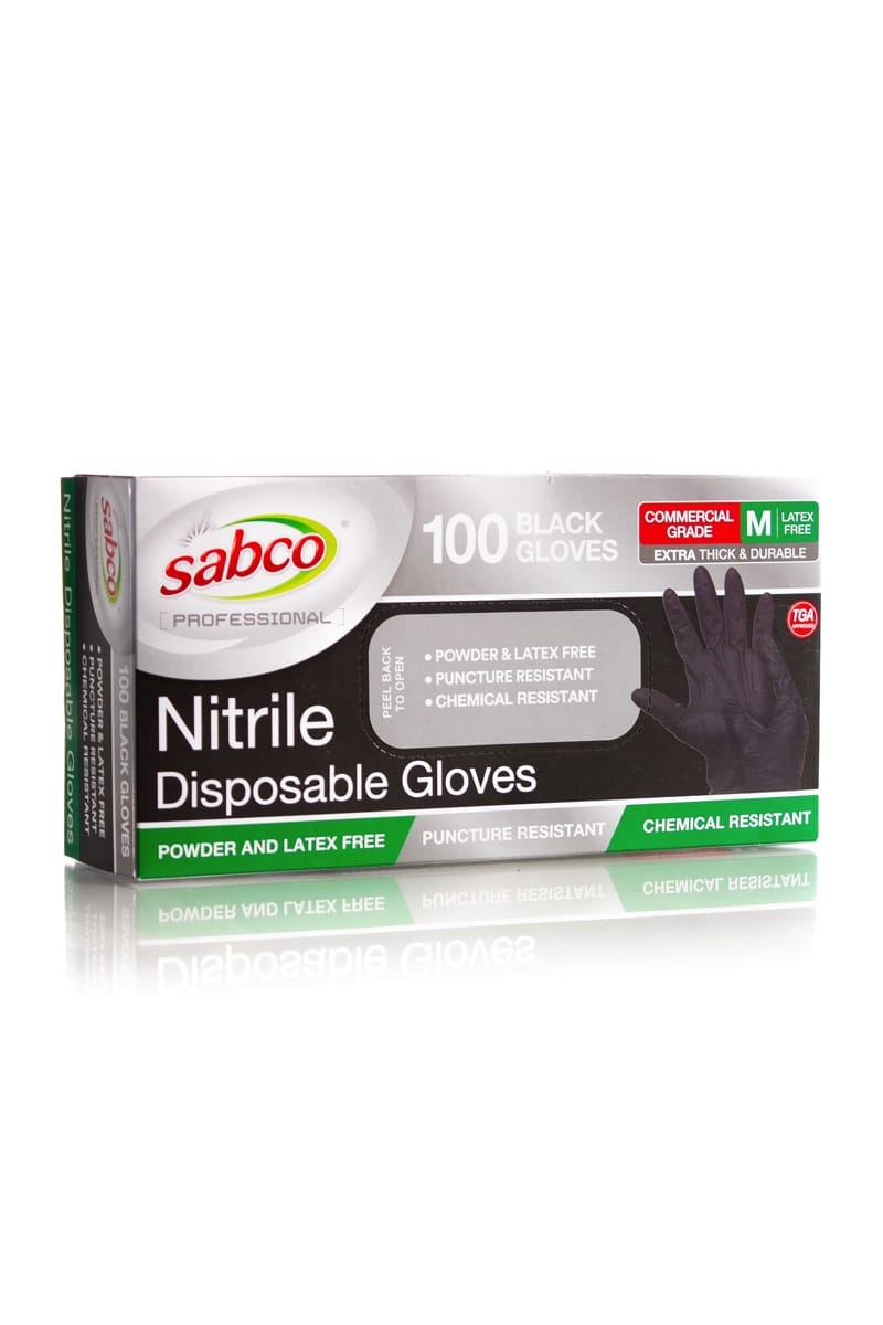 SABCO Nitrile Gloves 100 Pack | Various Sizes