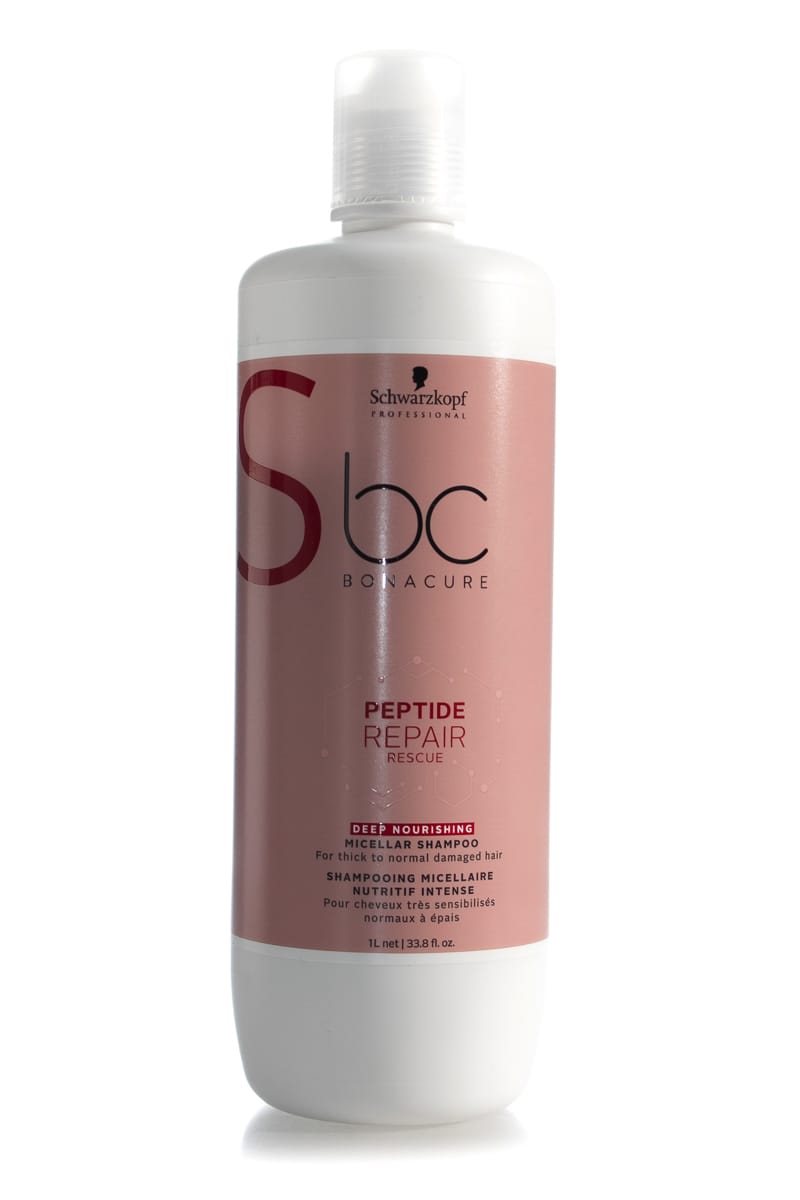 SCHWARZKOPF Bonacure Peptide Repair Rescue Deep Nourishing Micellar Shampoo  |  Various Sizes