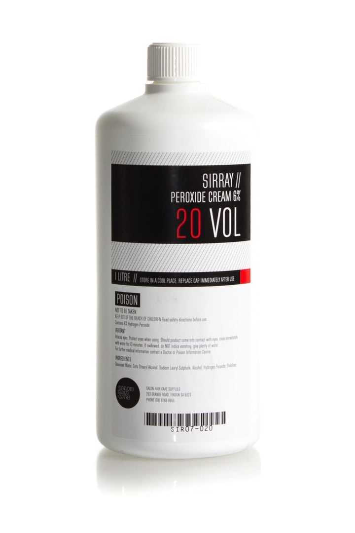 SIRRAY Creme Peroxide  |  Various Sizes And Colours