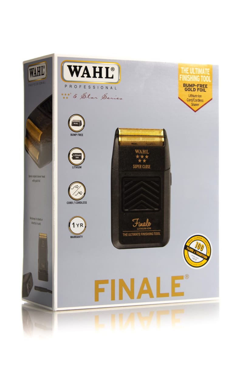 WAHL 5 STAR FINALE SHAVER WITH CHARGING STAND