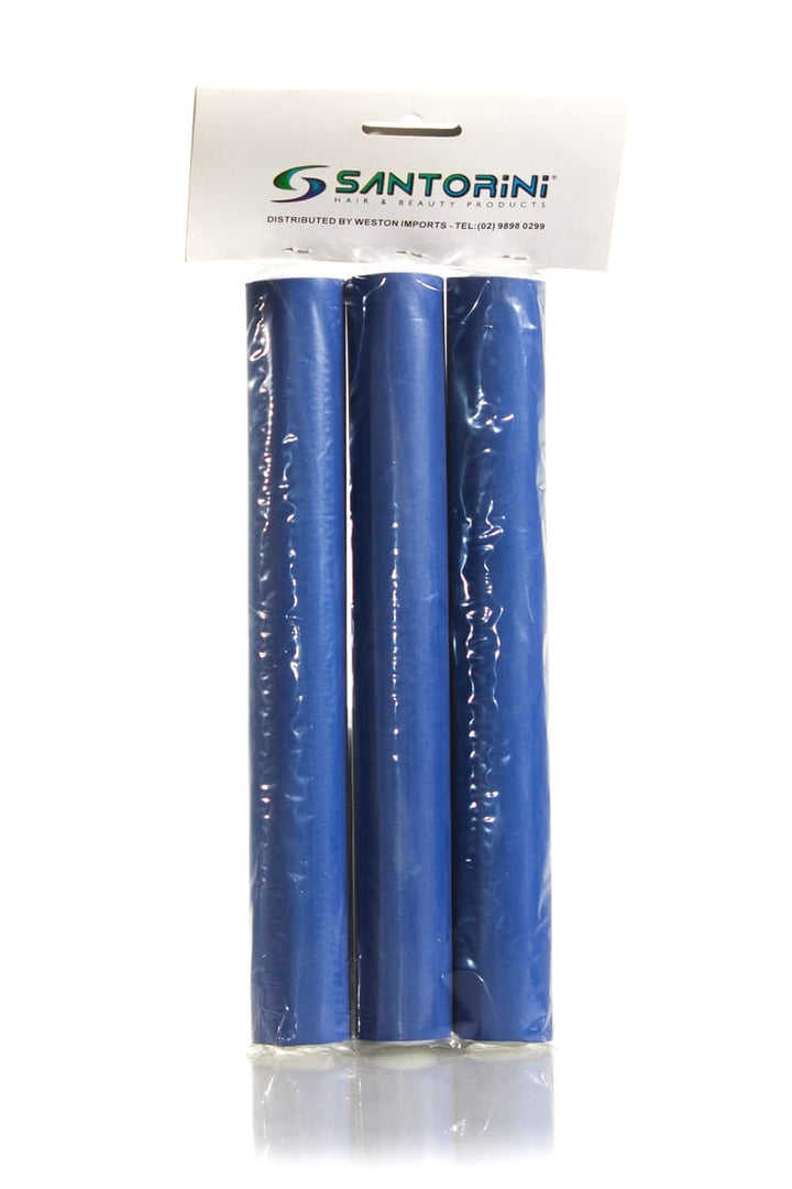 SANTORINI FLEXIBLE ROLLERS BLUE 32MM 3 PACK