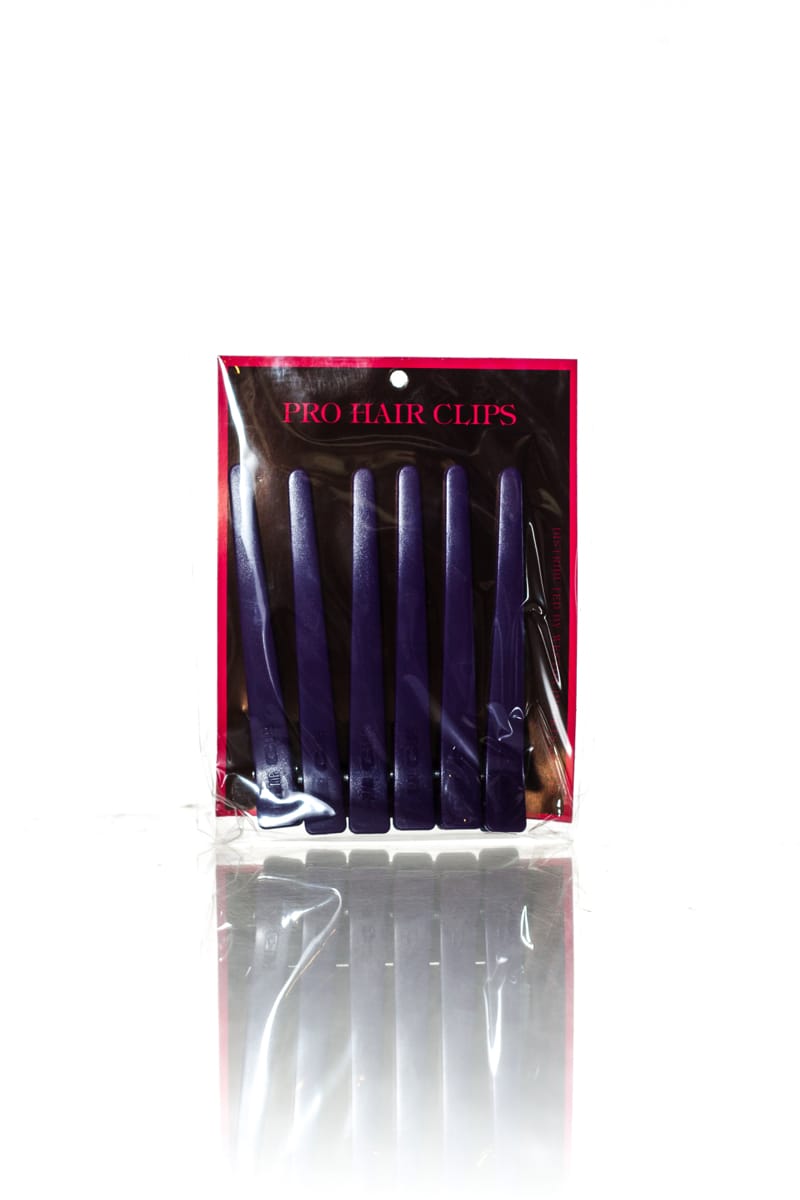 Pro Hair Clips  |  6 Pack, Various Colours
