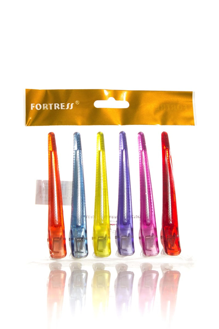 FORTRESS Plastic/Aluminium Clips  6 Pack  |  Various Sizes And Colours